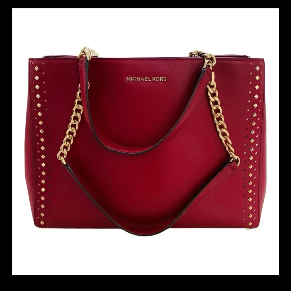 Michael Kors Red Tote Bag